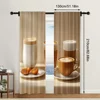 2pc,  Window Drapes Cozy Tea Light Filter Birthday Party Perfect for All Occasions 6