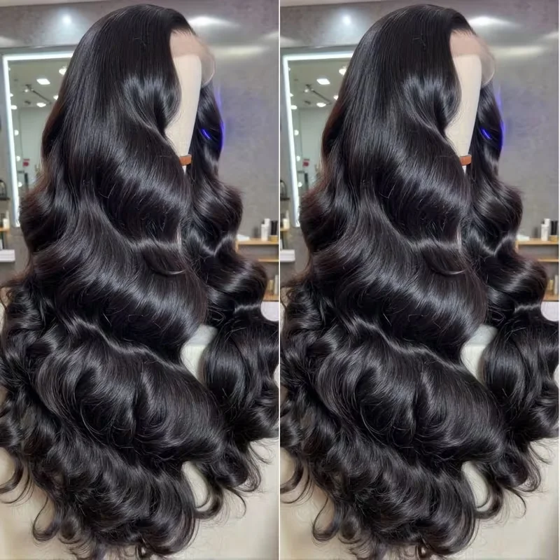 Hd Body Wave Glueless 6x6 Ready to Wear Lace Closure 250 Density Pre Plucked Water Wave Human Hair 13x6 13x4 Lace Frontal Wigs 1