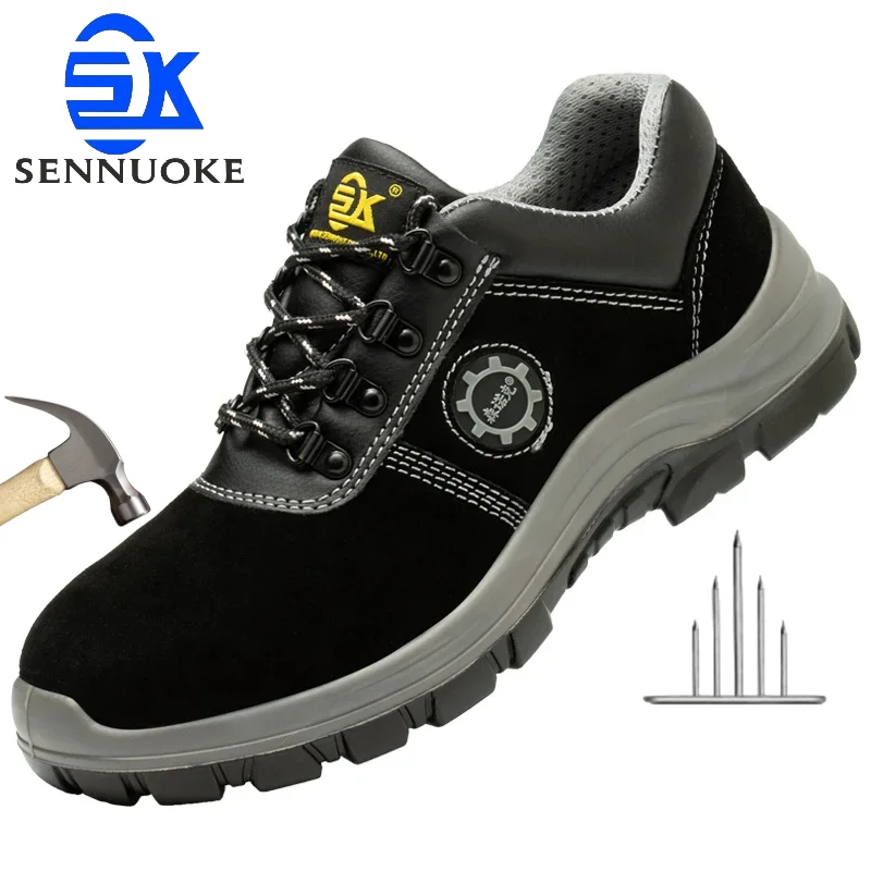 

Safety Shoes Men for Work Lightweight Sport Sneakers Steel Toes Free Shipping Industria Safety Tennis for the Feet Original