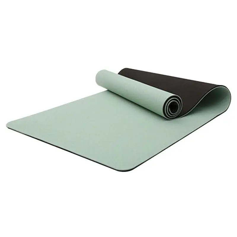 

Thick Yoga Mat TPE Exercise Yoga Mat Pilates Mat Reusable Non Slip Gym Mat With Carrying Strap For Women Men Kids Pilates Floor