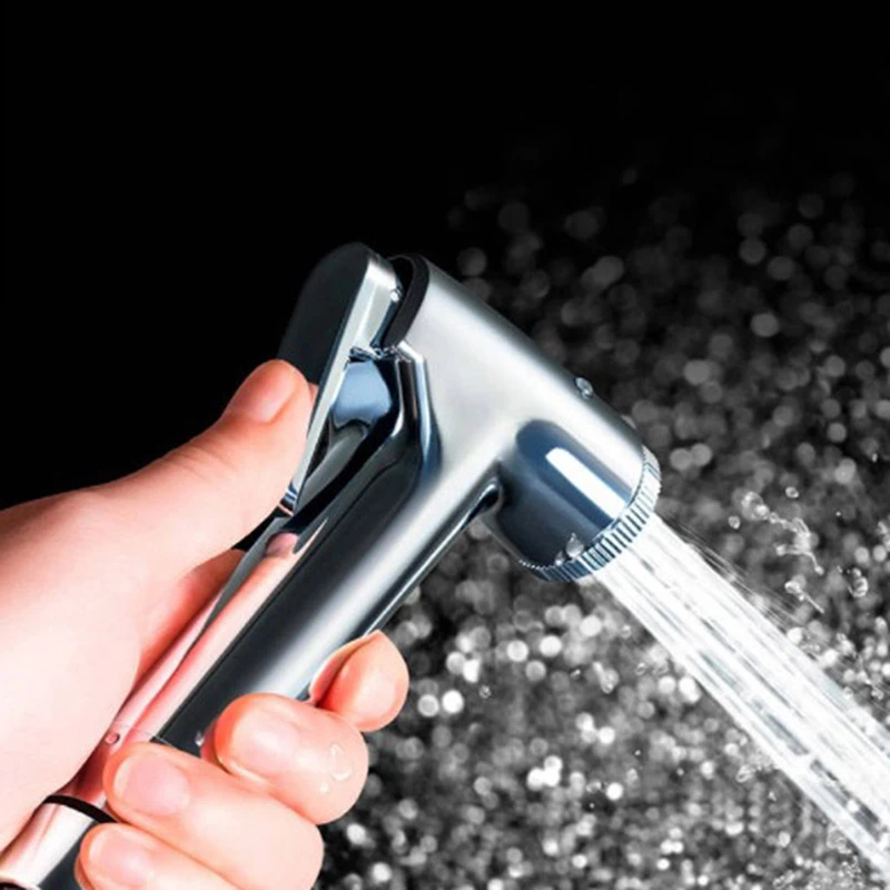 Chrome Bidet Spray Tap Hygienic Toilet  Shower Head Hose Bathroom Flushing 2