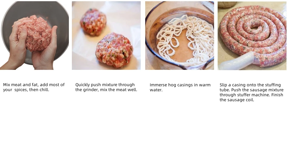 Description Picture 6 of itemMASTER FENG 6LBS Horizontal Sausage Stuffer with 8 Filling Nozzles