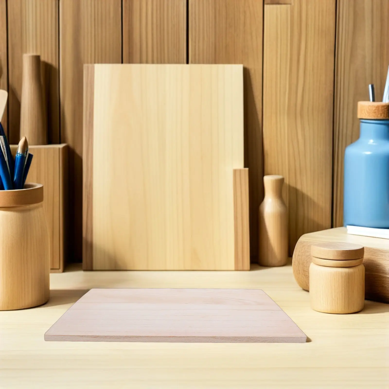 16x12인치 두꺼운 원목 판재, 미완성 매끄러운 양면 DIY 선반, 룸 디바이더, 선반 가구 디바이더, 공예용