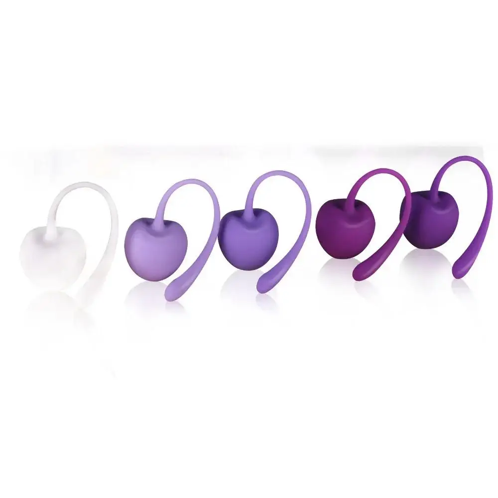 5pcs/Set Safe Silicone Exercise Kegel Geisha Ball Ben Wa Ball Vaginal Vagina Toys Massage Trainer Purple Sex Tighten Balls Kegel