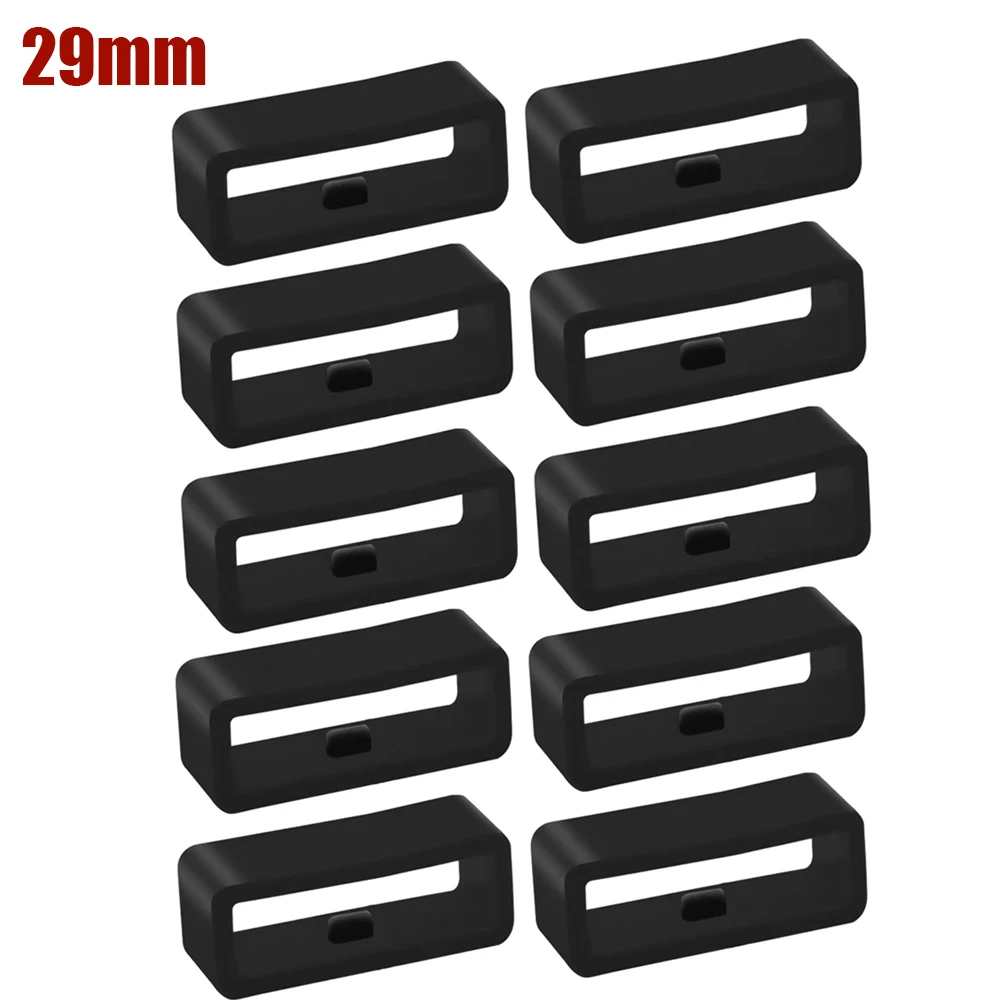 Silicone Replacement Watchband Security Holder Retainer Ring - Durable Loops Locker (20-Pack)