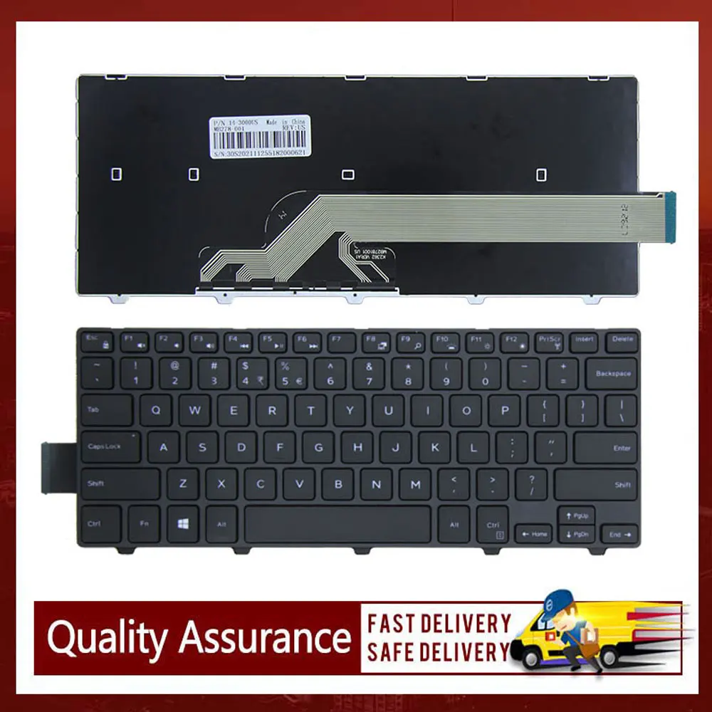 

Laptop keyboard For DELL Inspiron 14-3000 3443 3465 3467 3468 3488 Notebook replacement