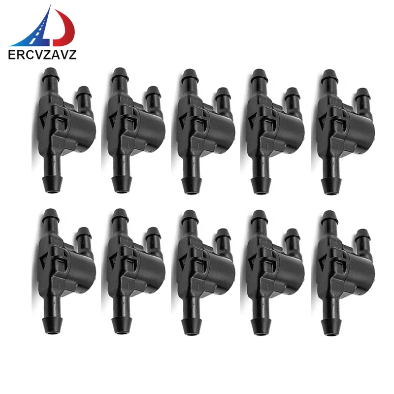 10PCS 85321-28020 Car Check Windshield Valve Wiper Washer 3-way Valve for Toyota Scion Corolla Tundra Lexus LS ES350 RAV4