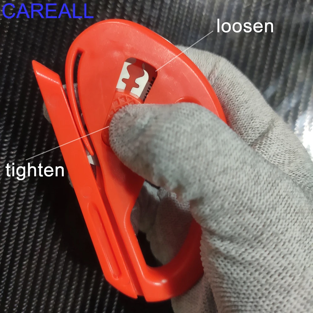 CAREALL Safety Vinyl Cutter Car Wrap Carbon Fiber Film Zippy Snitty Utility Knife Window Tint Decals Wallpaper Cutting Tool car wrapping tools automotive film tools utility cutter knife