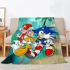 Summer Blanket King Size Sonics Picnic Throw Blanket for Sofa Luxury Fluffy Soft Blankets and Throws Cobija Home and Decoration 2