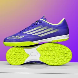 Men's Professional Non - Slip Football Boots - Comfortable Ankle Soccer Sneakers for Boys and Unisex Use (Purple TF)