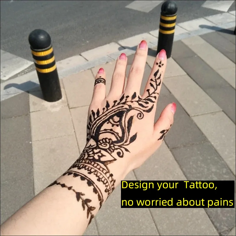 Henna Cones 25gram Indian Henna Tattoo Paste Temporary Tattoo Body Art Mehndi Body Paint
