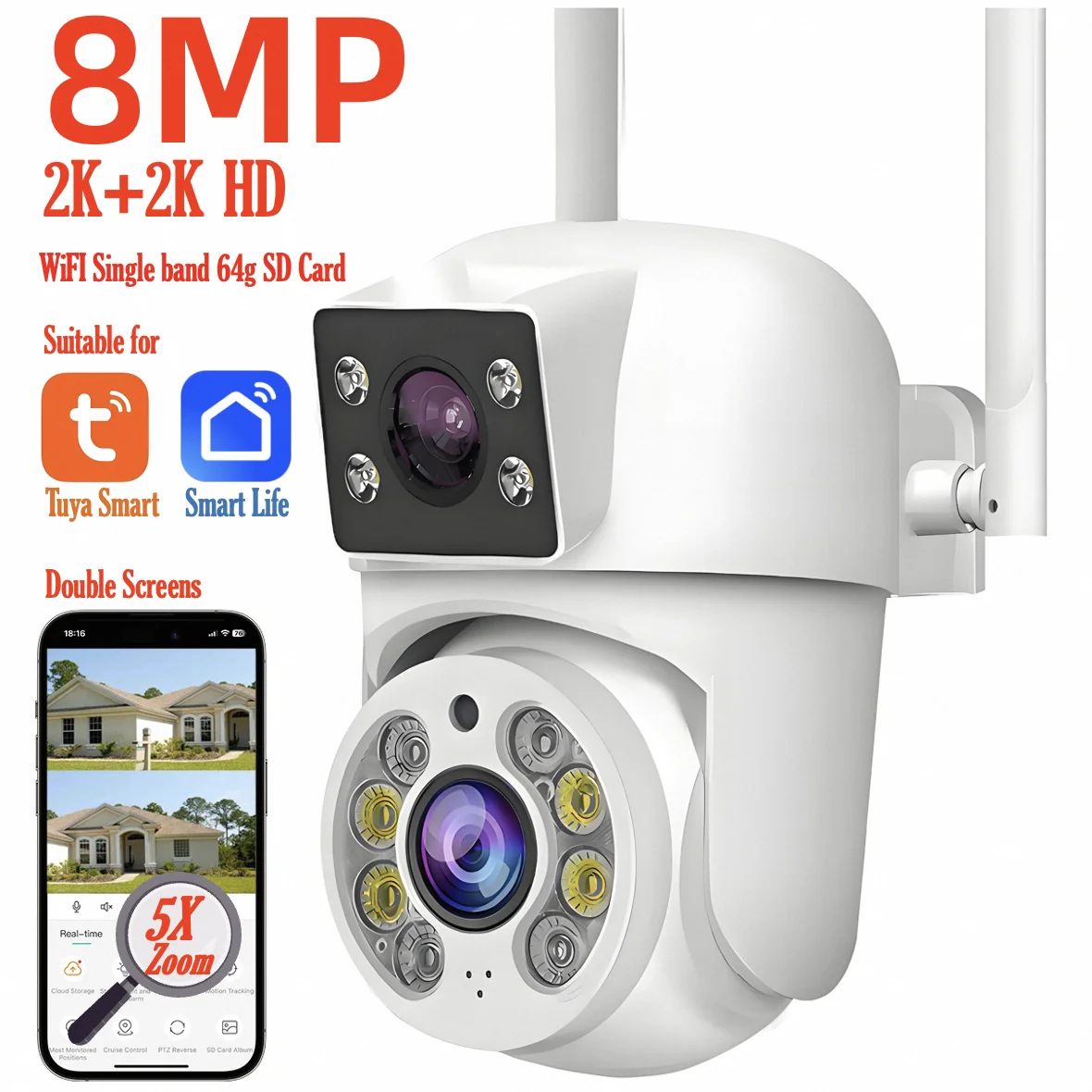 8MP 2.4G 64G SD Card