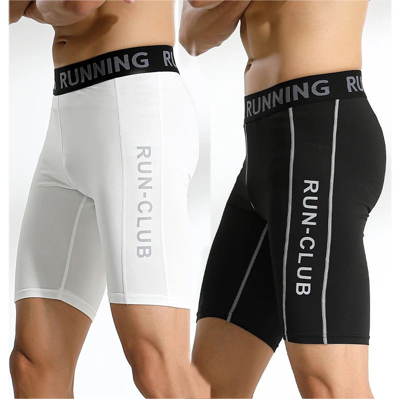 Men's Sports Fitness Shorts Gym Training Quick Dry Compression Leggings Cycling Short Basketball Running Short Workout Tight 232