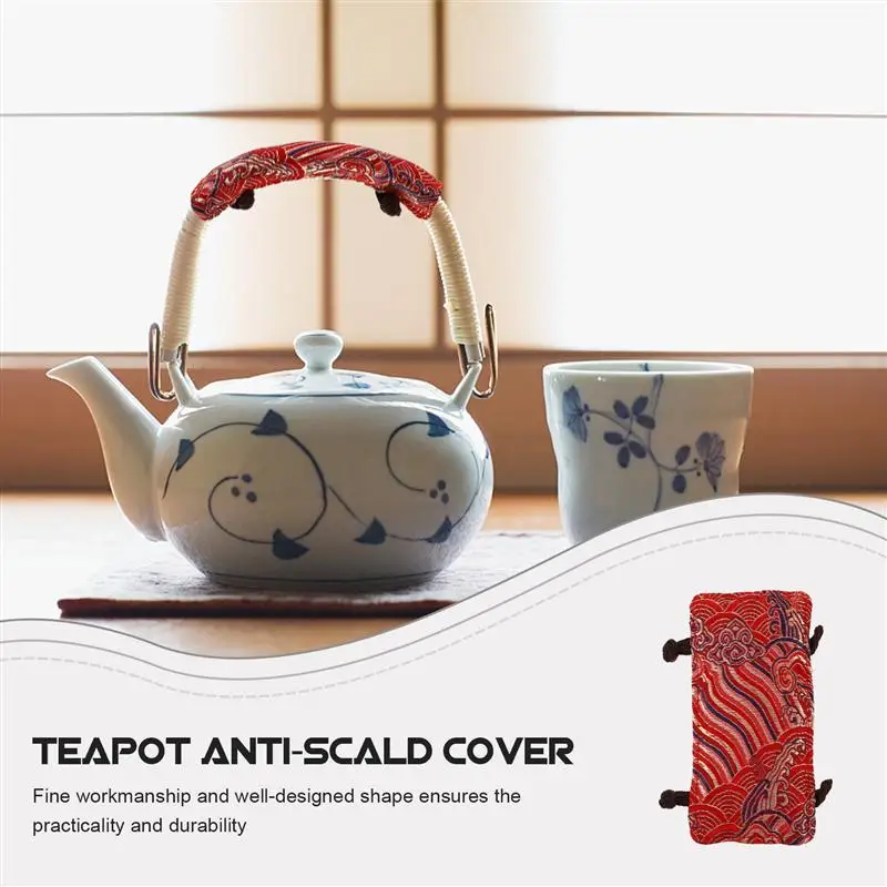 Home Teapot Handle Cover Anti Scalding Teakettle Handle Cover Cloth