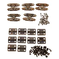 15 ชิ้น/เซ็ต Antique Bronze เฟอร์นิเจอร์บานพับตู้ 26*15 มม.เครื่องประดับไม้กล่องสลับ Hasp Latch ล็อคเฟอร์นิเจอร์ฮาร์ดแวร์ 6