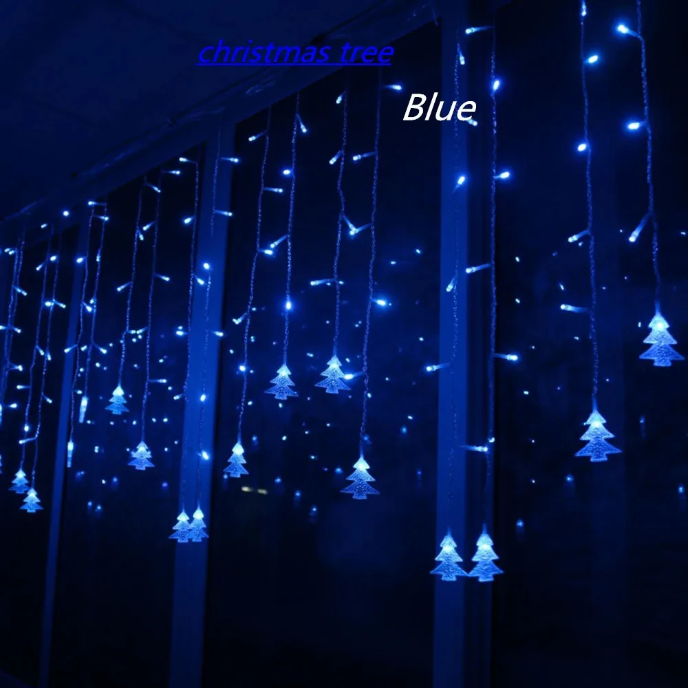 Guirxiété lumineuse LED pour décoration d'arbre de Noël, lampes de vacances, lanterne au néon de mariage, lumière dégradée, lampes de rideau, Ins, 220V