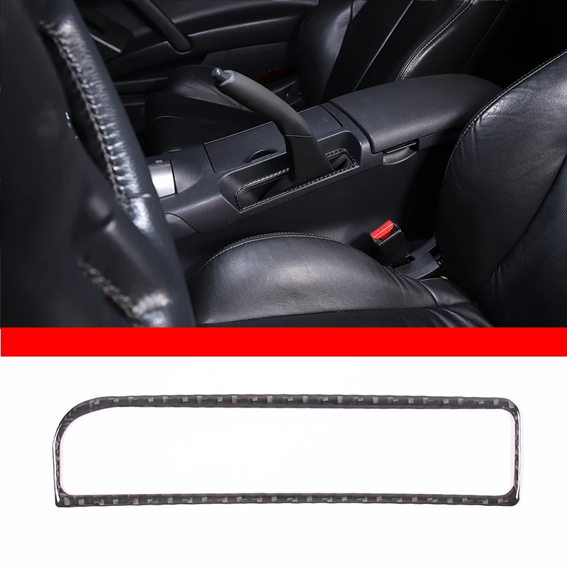 

Мягкая центральная консоль из углеродного волокна для Mitsubishi Eclipse 2006-2011, панель ручного тормоза, декоративная наклейка, аксессуары для интерьера