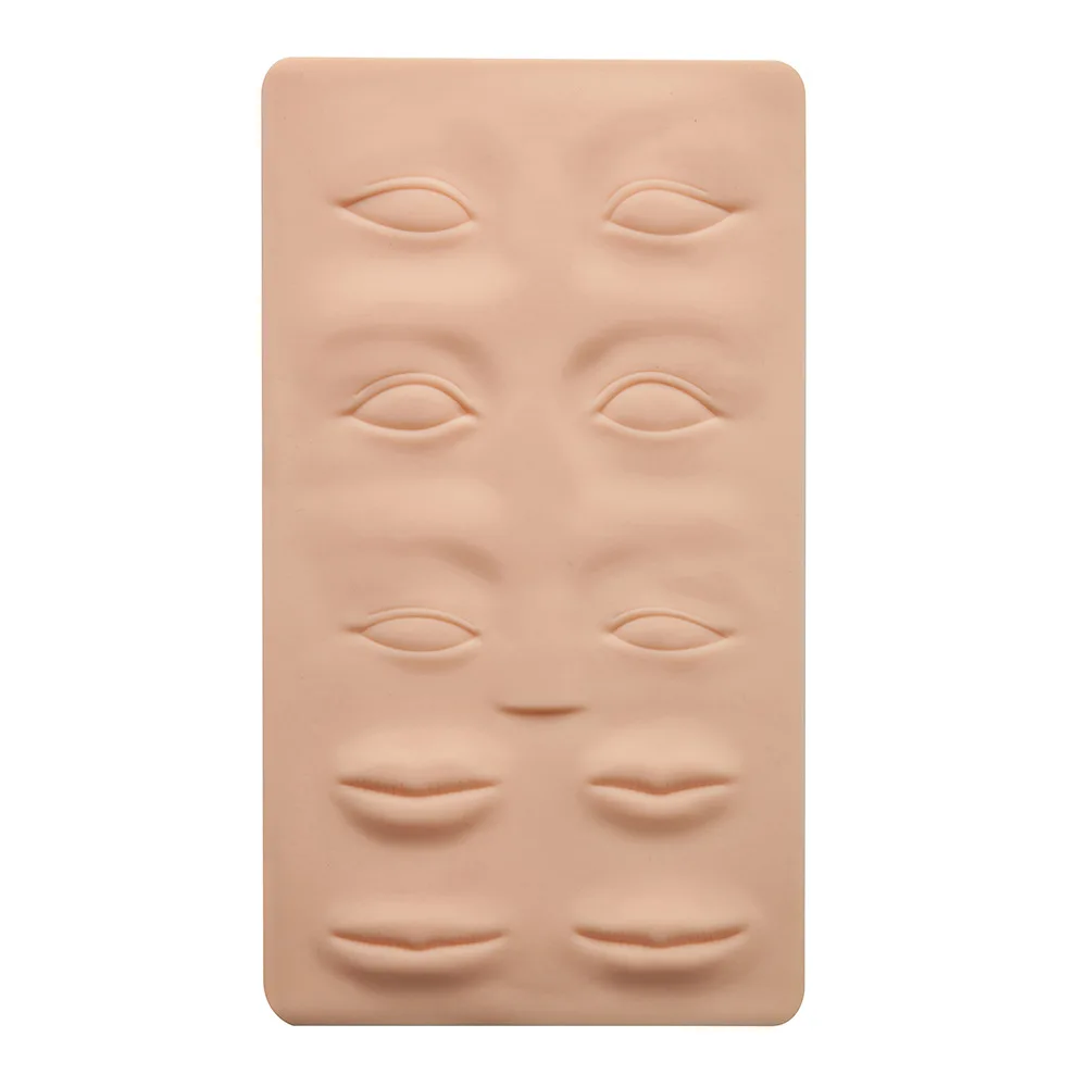 3D Silicone Permanent Makeup Tattoo Training Practice Fake Skin Blank Eye Lips Face For Microblading Tattoo Machine Beginner 3