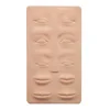 3D Silicone Permanent Makeup Tattoo Training Practice Fake Skin Blank Eye Lips Face For Microblading Tattoo Machine Beginner 3