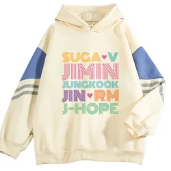 Jimin Jung Kook J-hope Jin Suga V Rm Hoodies Sweatshirts Men/women Fashion Kpop Hoodie Jimin Clothes