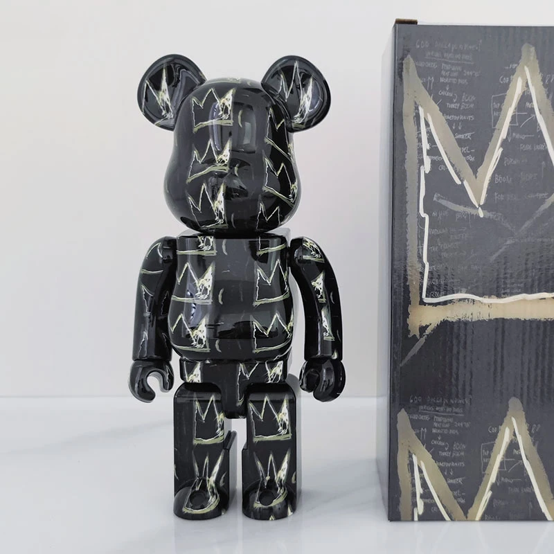 

Bearbricks 400% Sculptures Home Decoration Plastic Animal Statues Post-modern Style Interior TV Cabinet Ornament Violent Bear