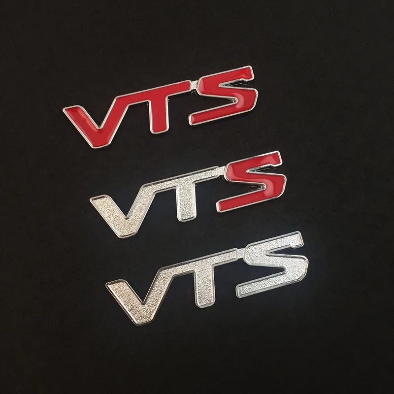 3D Metal Logo Vts Emblem Letters Car Fender Trunk Badge Per Citroen C2 C3 C4 Quatre Xsara Jimny Saxo Vts Sticker Accessori