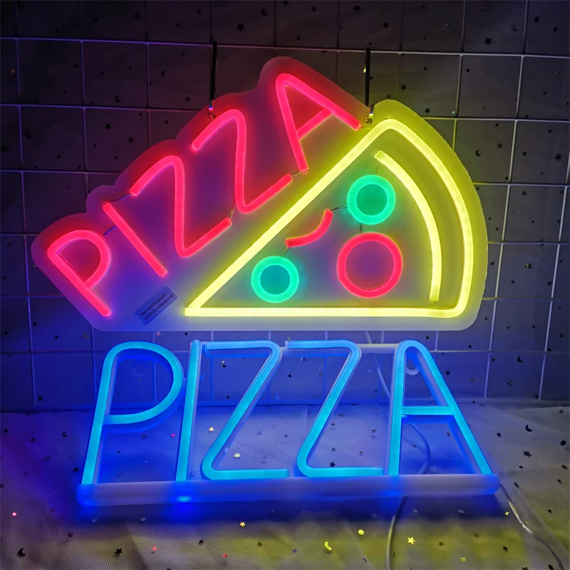 ネオンサイン　PIZZA　ピザ　アメリカン　ライト　LED　照明　ミラー　パネル ネオンサイン PIZZA ピザ アメリカン ライト LED 照明 ミラー パネル
