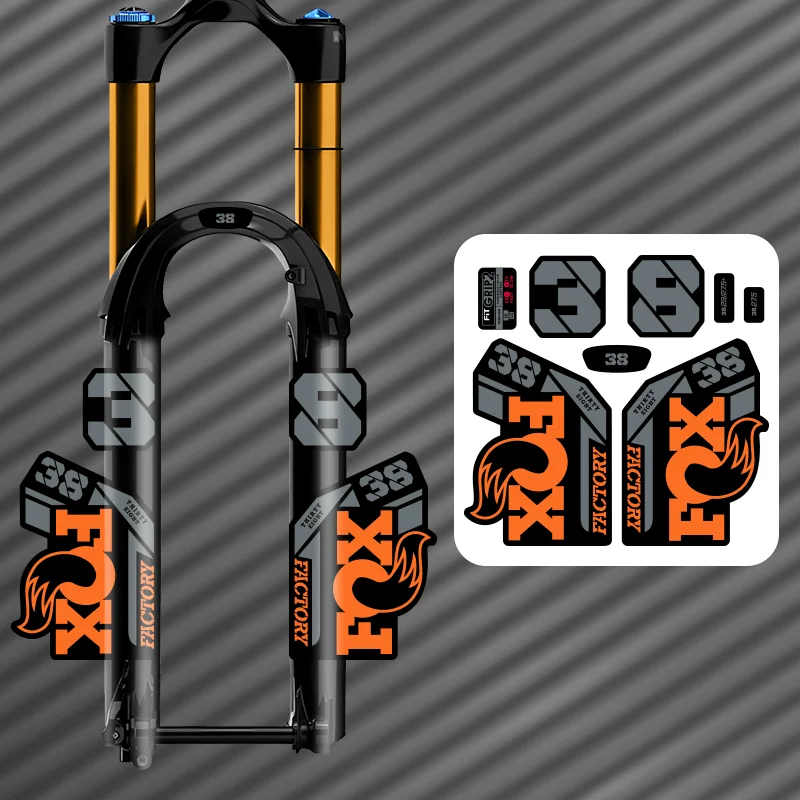 ENDURO Waterproof Front Fork Sticker Set - Durable Bike Decals and Protective Film for MTB and DH
