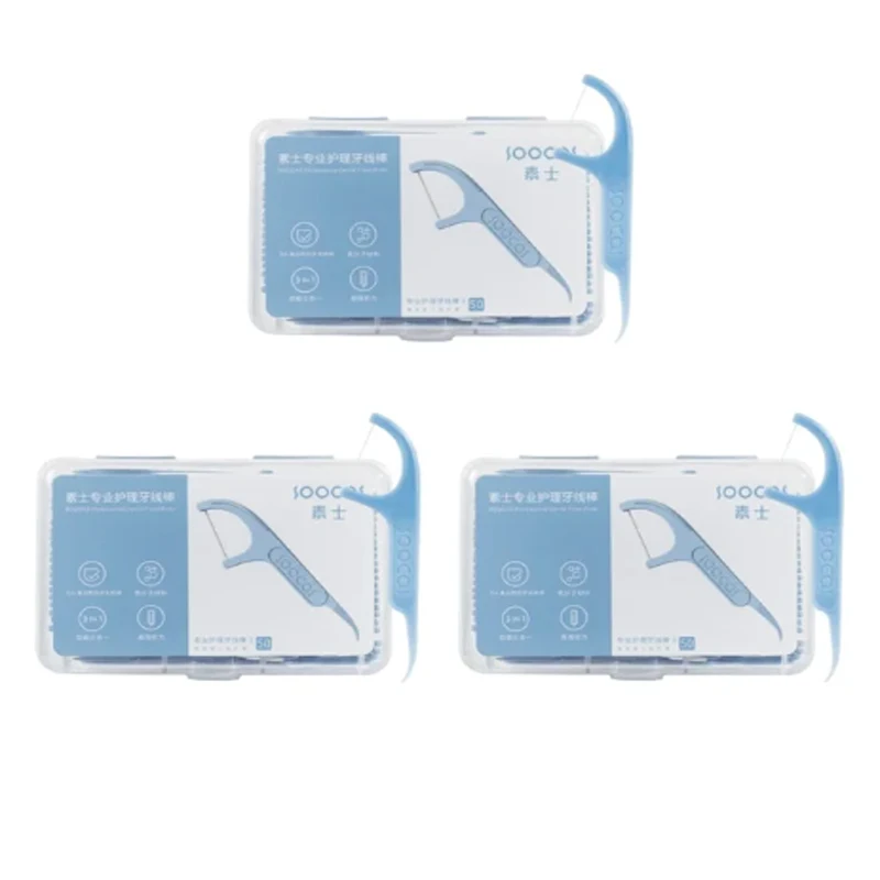 Water Flosser Youpin SOOCAS Professional Dental Flosser Ergonomic Design Food Grade Polymer Fiber Scrape Tongue Coating Clean Teeth Gaps