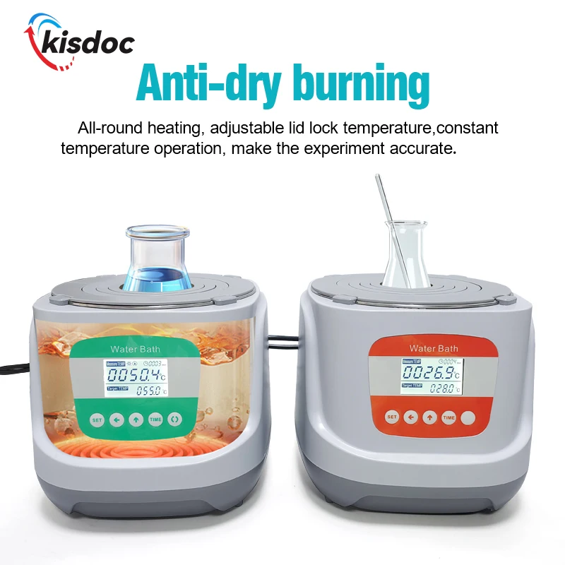 Laboratory electric digital display constant temperature water bath thermal protection magnetic stirring water bath