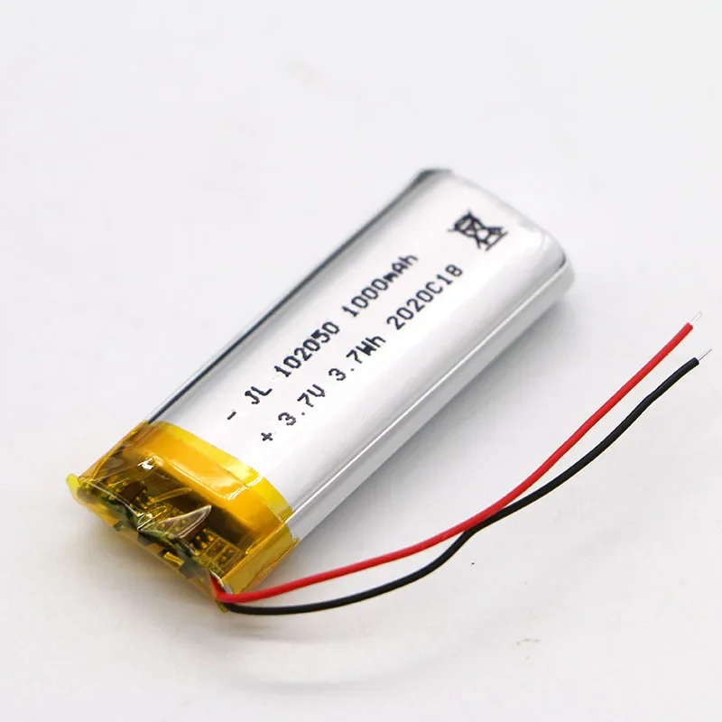 Bateria Recarregável do Lítio do Polímero Orador de Bluetooth do Uav Ph2.0 Plugue 2p Masculino 3.7v 1000mah 102050 Novo - Image 2