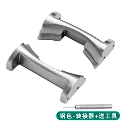 Stainless Steel Metal Adapter for Watch Strap - Enhanced Lug Connectors (Pair of lugs)