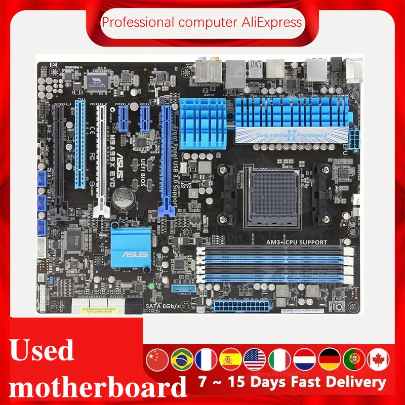 Материнская плата для ASUS M5A99X EVO разъем AM3 + AMD 990FX 990X оригинальная десктопная