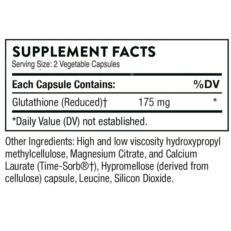 where is glutathione derived from Glutathione SR 60 capsules vegetarian capsules