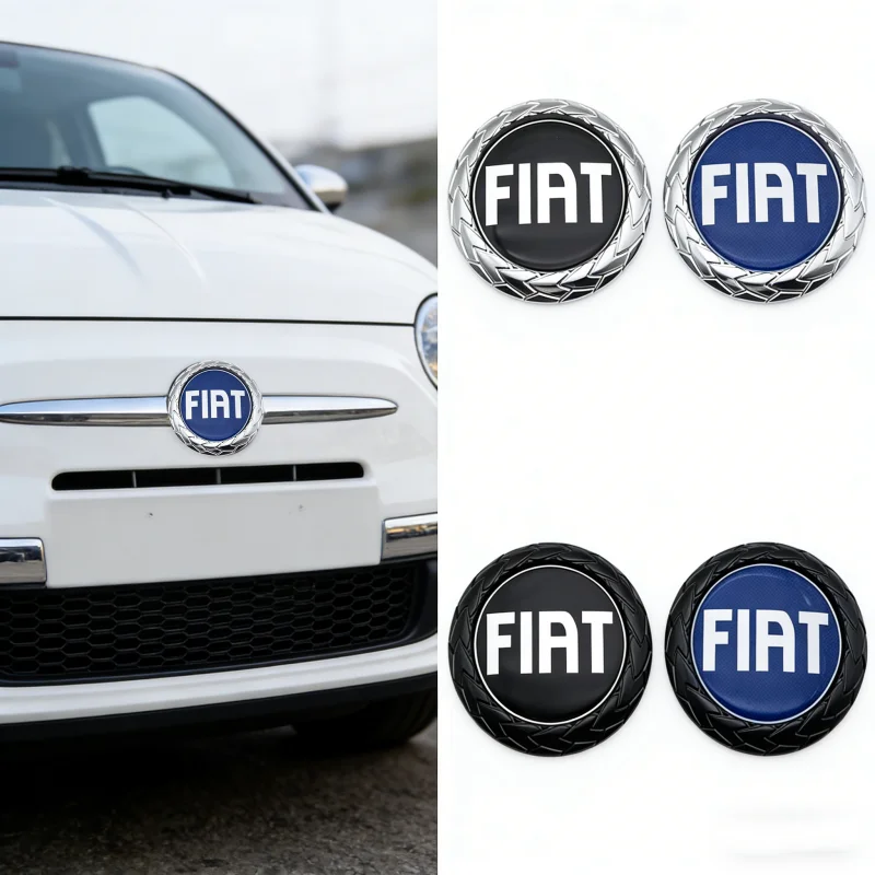 Emblema de coche para FIAT Abarth 500, insignia de mando a distancia, pegatinas, Grande, Punto