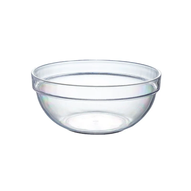 Plastic Bowl Tea Wash Bowl Salad Seasoning Fruit Fishing Pots of Plastic Frosted Blossom Dipping Sauce Drop-Resistant Tea Basin