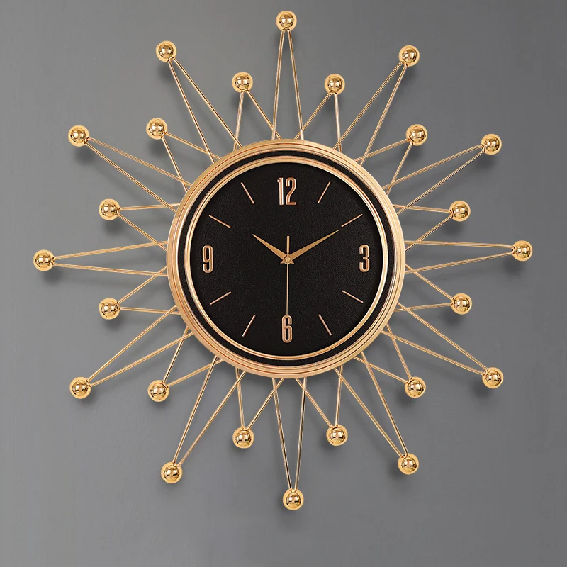 Orologio Da Parete Rotondo Nordico Design Minimalista Dorato Elegante Orologio Da Parete Art Luxury Reloj De Pared Grande Para Sala Decorazione Da Par