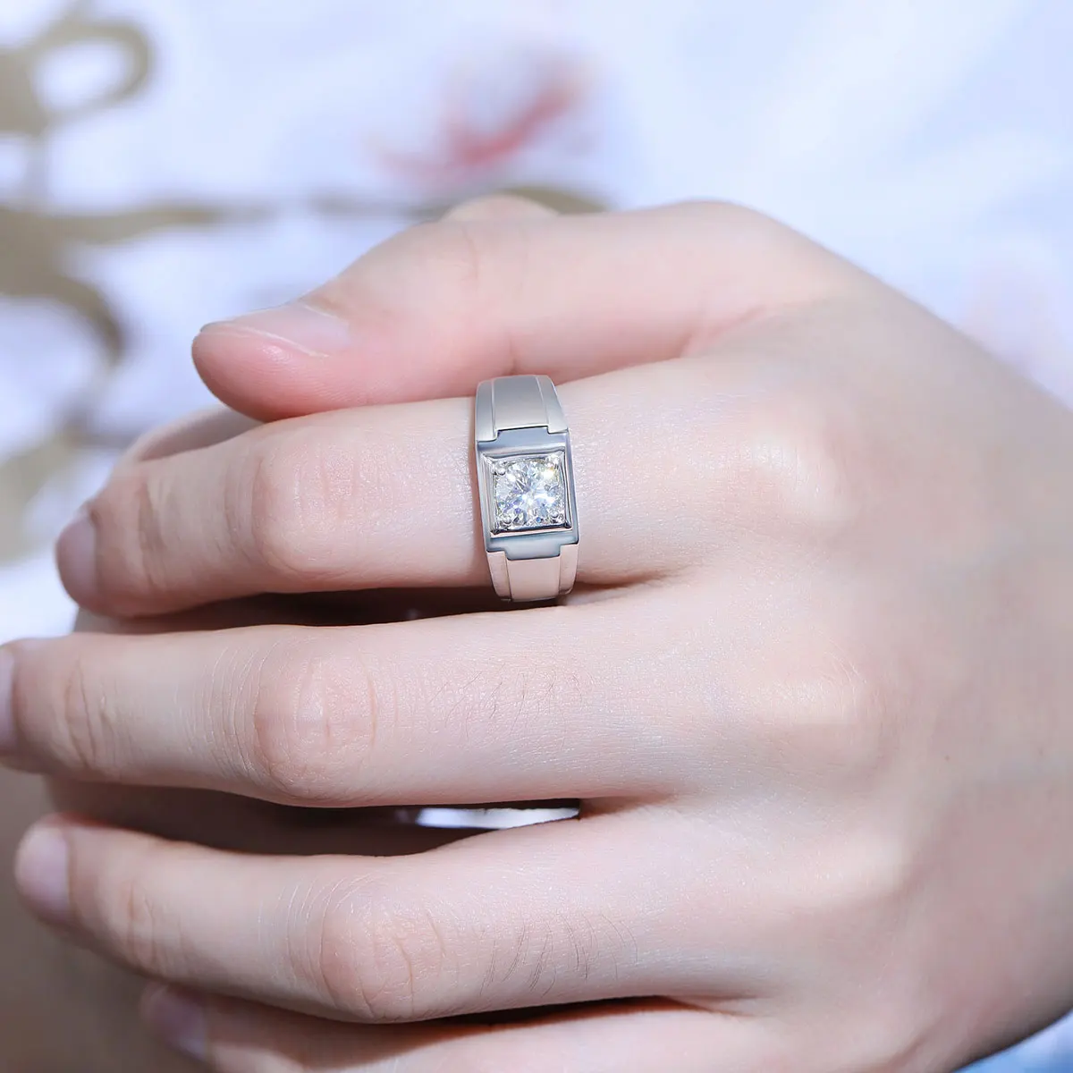 GEM'S BALLET High Quality Engagement Rings Mens