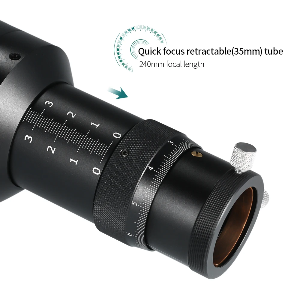 S33655b6b51c24ef691d50fbc84d083eac 60mm luneta prowadnicy dla teleskop astronomiczny 240mm ogniskowej F4 o współczynniku ogniskowej z helikalnym ognisknikiem