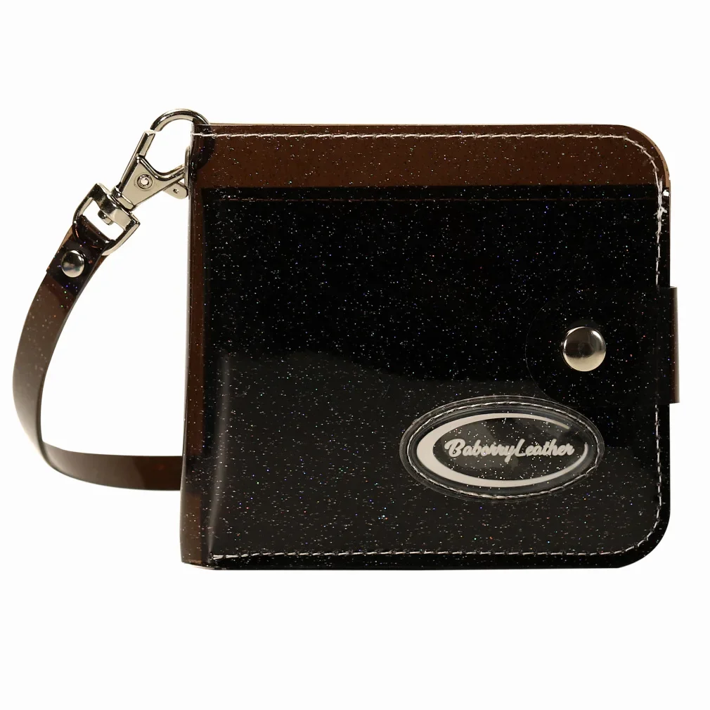 Mini portafoglio trasparente Idolcute per donna, porta carte in PVC, stile coreano, design carino da fiaba, borsa per soldi femminile - immagine 5