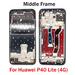 Enhanced Middle Frame Housing with Front LCD Screen Bezel and Buttons (P20 Lite Black)