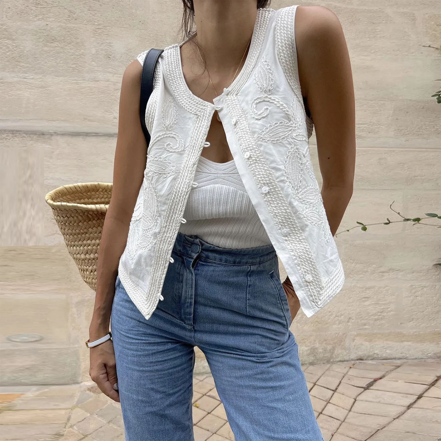 Knit Ribbed Backless Tank Top Women's Slim Summer Fashion Cropped Top High Street Elegant Knitwear Pullover Female Vest