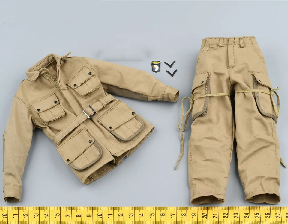 Ximitoy Set Di Vestiti In Scala 1/6 Per Soldato - Pantaloni Casual Khaki Con Cintura, Modello Azione
