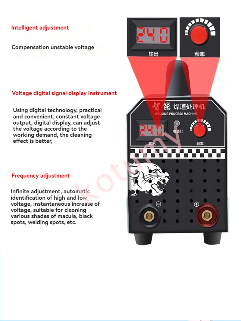 1000W 220V Electrolytic Polishing Machine Stainless Steel Weld Bead Processor Argon Arc Welding Spot Weld Cleaning Machine 2