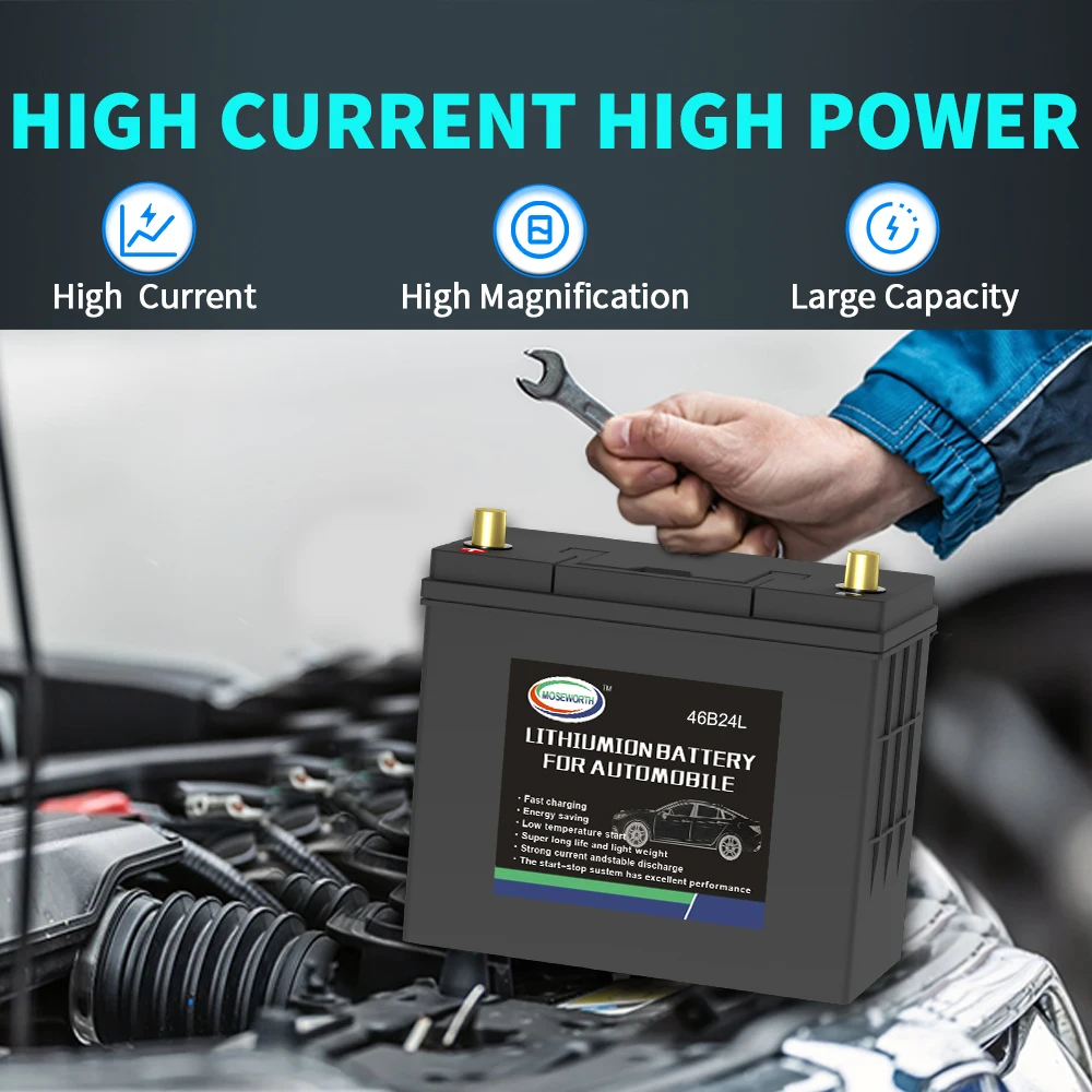 46B24L/R LiFePO4 Engine Battery 12V BMS Board Car Starter