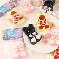 Soft Plush Cat Squeeze Toy Sensory Toy Silicone Cartoon Fidget Toy TPR 3D Pinch Decompression Toy Children 1