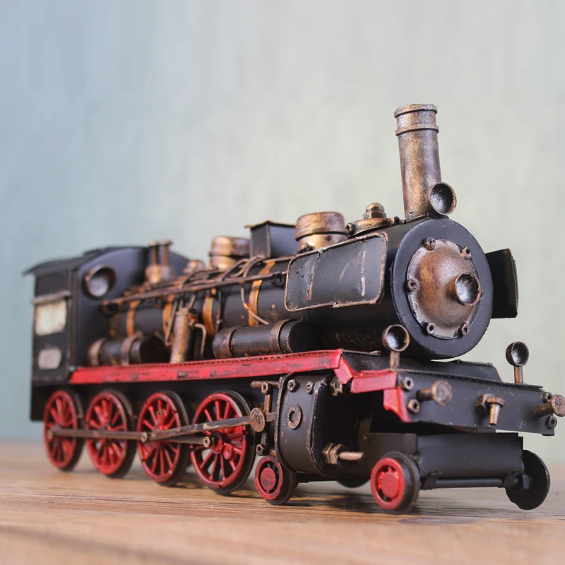American Retro Iron Steam Locomotive Model HC001 Collectible Gift Train Toy