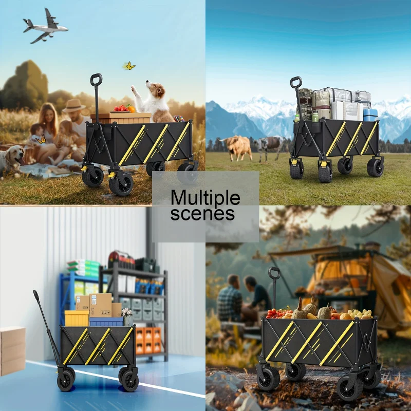 عربة قابلة للطي متعددة الاستخدامات - سعة 550 رطلاً...