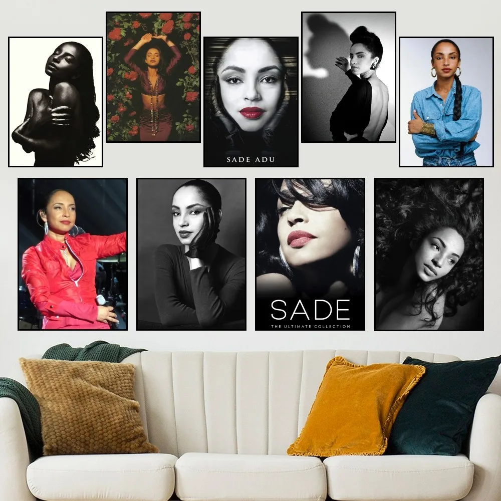 

Band S-Sade Adu Singer Poster Prints Wall Painting Bedroom Living Room Decoration Office Home