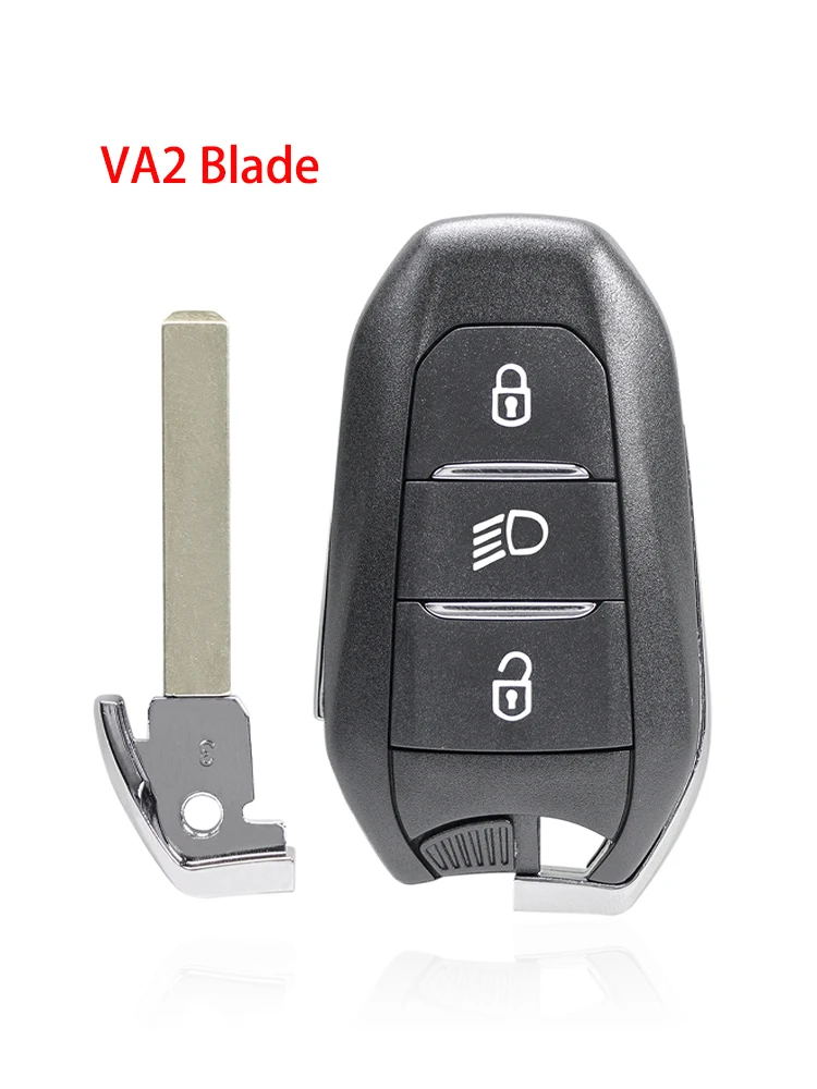 QWMEND 433Mhz 3Buttons Remote Car Key For Peugeot 208 301308 508 3008 5008  Smart Control Key ID46/4A Chip